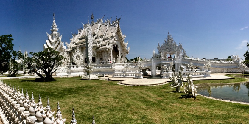 Wat Rong Khun, White Temple - an art gallery formed as a temple in progress